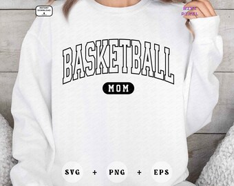 Basketball Mom : Svg Png (Digital Download)
