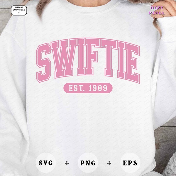 Swiftie Est. 1989 Svg, Swiftie Est. 1989 Png, Swiftie Est. 1989, Swiftie Svg, Swiftie Png, Swiftie Varsity, Sublimation Design