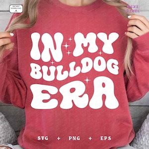 En mi época de bulldog: SVG y PNG (descarga digital)