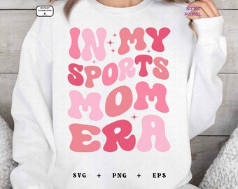 Na minha era de mãe de atleta: SVG PNG (Download Digital)