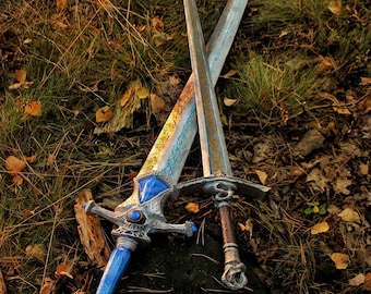 Rellana&#39;s Twin Blades from ELDEN RING / 1:1 scale - 110/90 cm / life size
