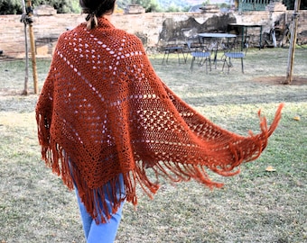 Openwork shawl pattern