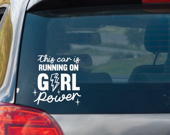 Girl Power SVG auto decalcomanie Svg finestra decalcomanie Download immediato Svg per Cricut auto adesivo SVG PNG auto finestra adesivo auto finestra Clipart