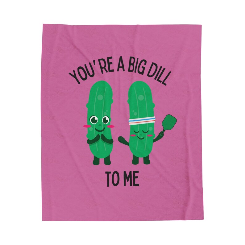 Velveteen Plush Pickleball Blanket Valentine's Day Gift for Pickleball