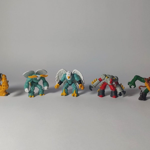 Gormiti Water/Air/Fire/Earth Tribe Mini PVC Action Figures,Rare Find Gift,Collectible Gift