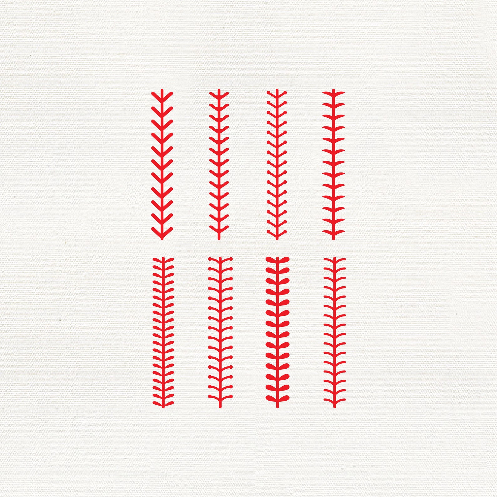 Baseball Stitches SVG: Laces Vector Graphics, Cricut Files (digital ...