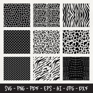 Animal Skin Svg Bundle, Animal Skin Clipart, Animal Skin pattern, Animal Skin Print, Animal Skin Cut Files, Animals Skin Digital Paper