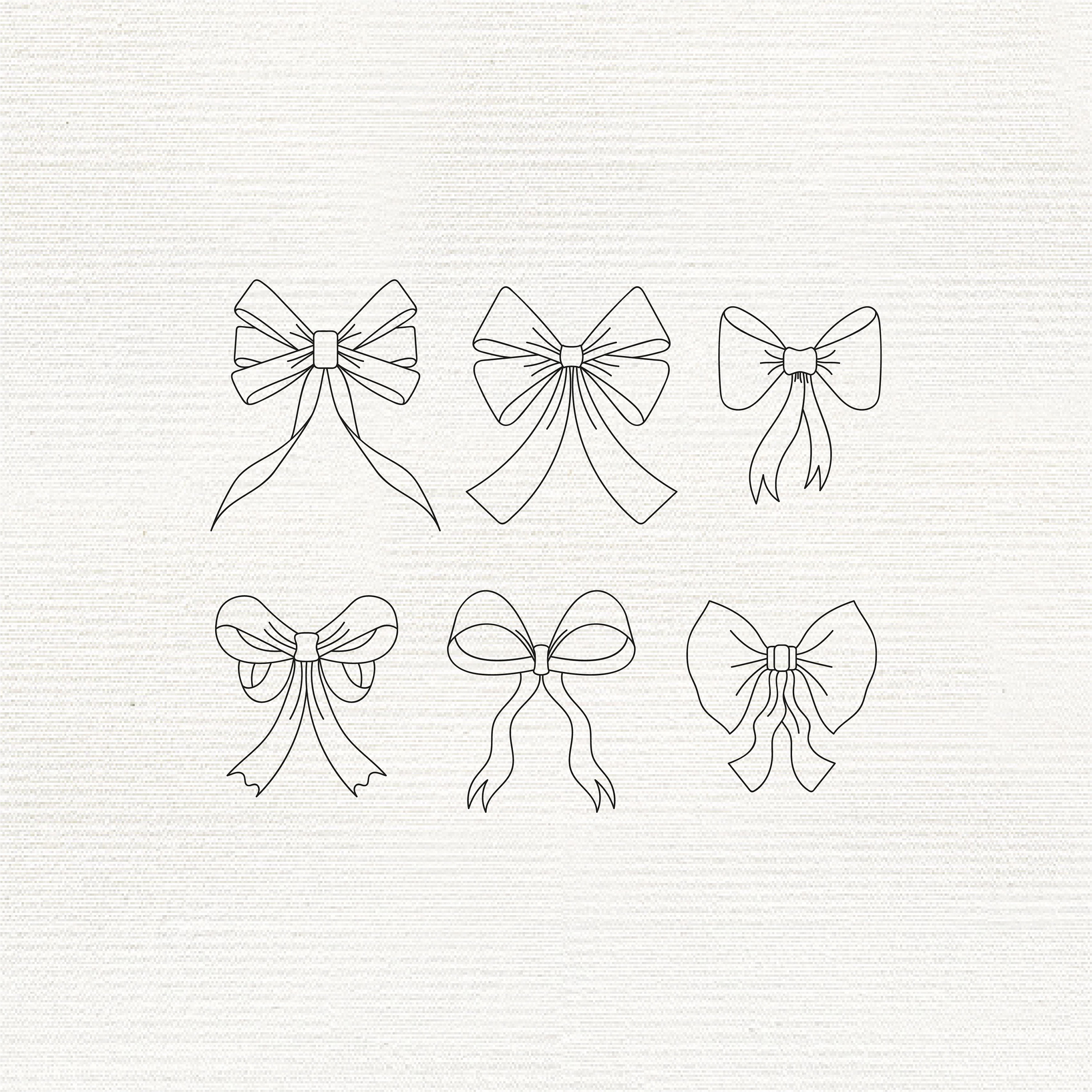 Ribbon Bow SVG Bundle, Bow Svg, Ribbon Svg, Hair Bow Svg, Bow Tie Svg ...