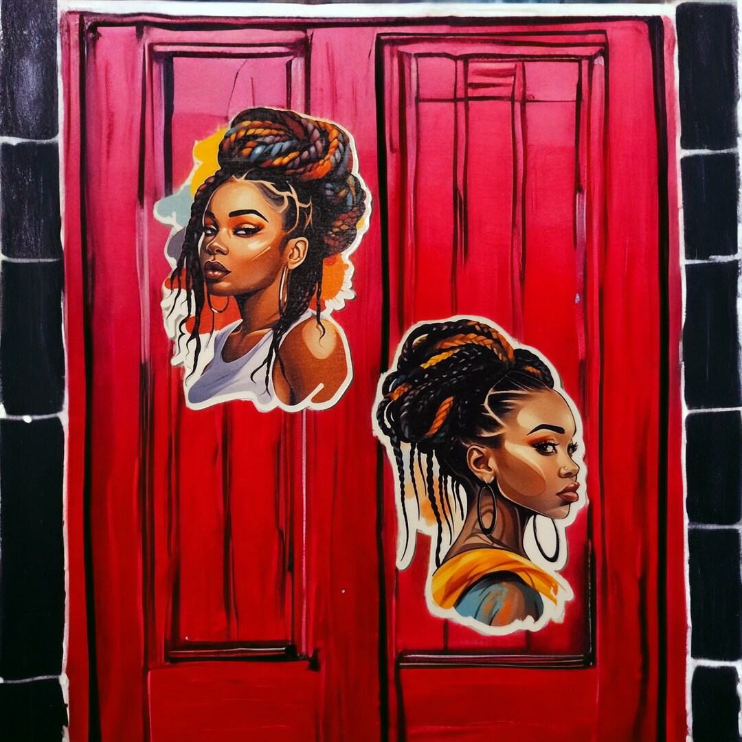 African American Melanin Vinyl Stickers Black Girl Magic Etsy