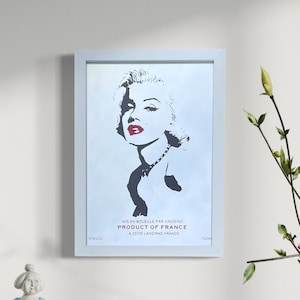 Marilyn Monroe Mirror, Make Up Mirror, Vanity Mirror, Retro Wall Artwork, Mother&#39;s Day Gift, Movie Memorabilia, Hollywood Decor