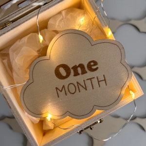 Marqueurs d'étapes en bois, Ma première année, cartes personnalisées Hello world, cadeau de baby shower, nouveau bébé, future maman, cadeau de naissance pour les nouveaux parents