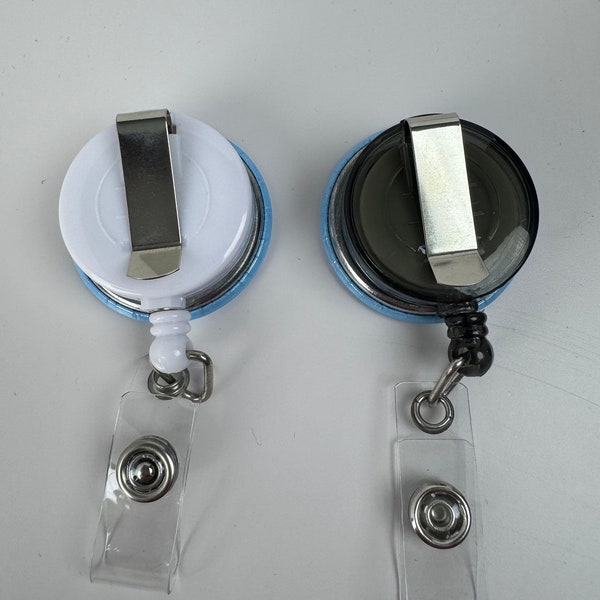 Custom Retractable Badge Reel with Standard Clip - Personalize with Your Image or Text - Available in 32mm & 37mm