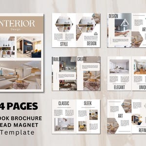 Magazine Template, Professional design, Lead Magnet, Business design Template, Digital Download, Brochure Template, Interior Design Template