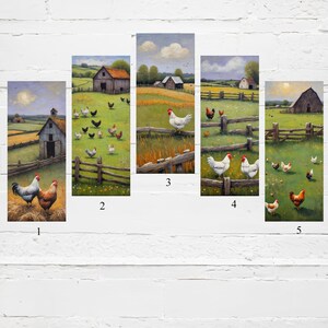 Bookmarks, Chicken Bookmarks, Chickens, Chicken art, bookmark gifts, gift for her, Gift for booklovers, book accessories, Bookmark set