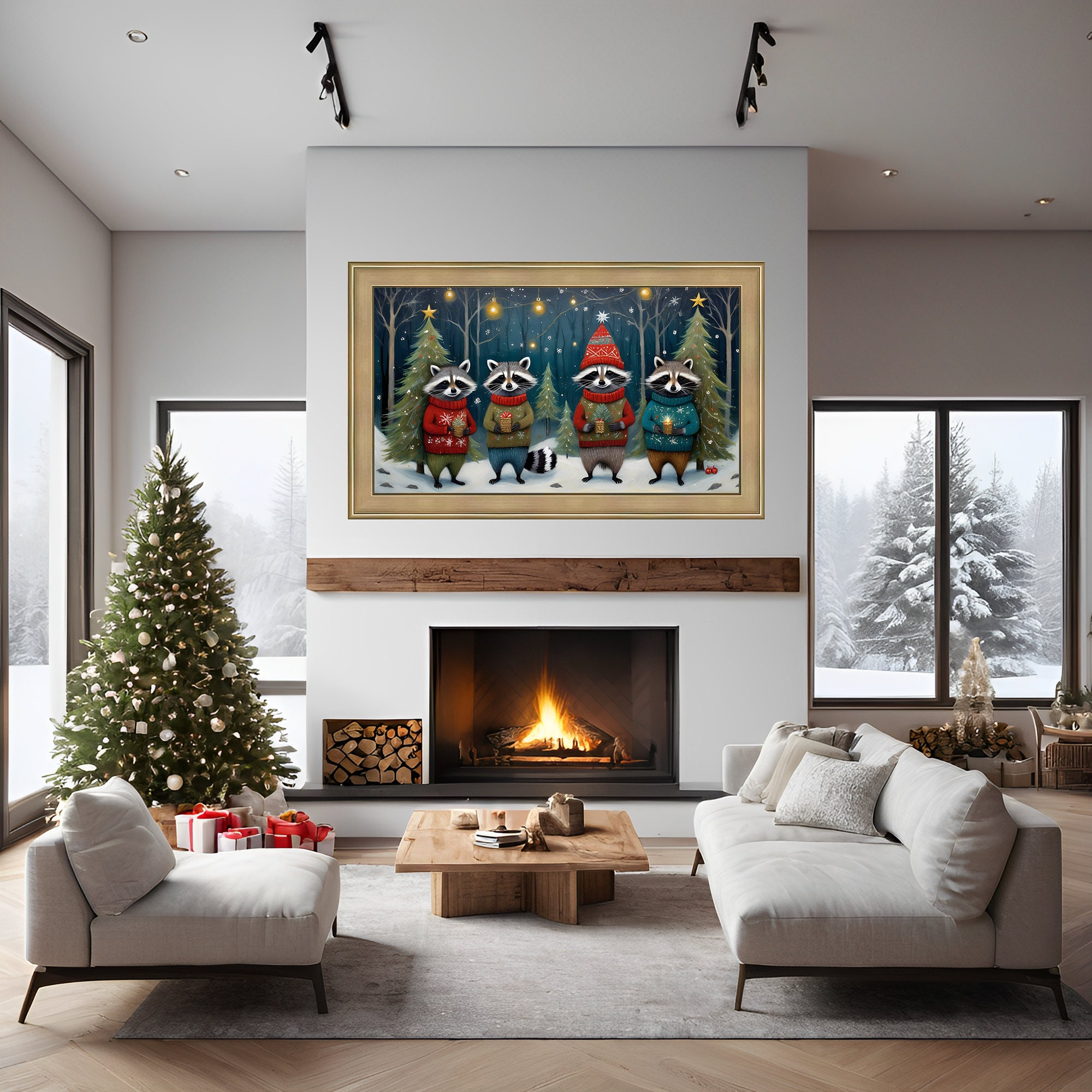 Samsung Frame Tv Art Christmas, Frame TV Art Christmas, Christmas Art