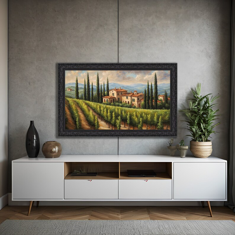 Frame TV Art, Samsung Frame TV Art, Italy Frame Tv Art, Tuscany Frame