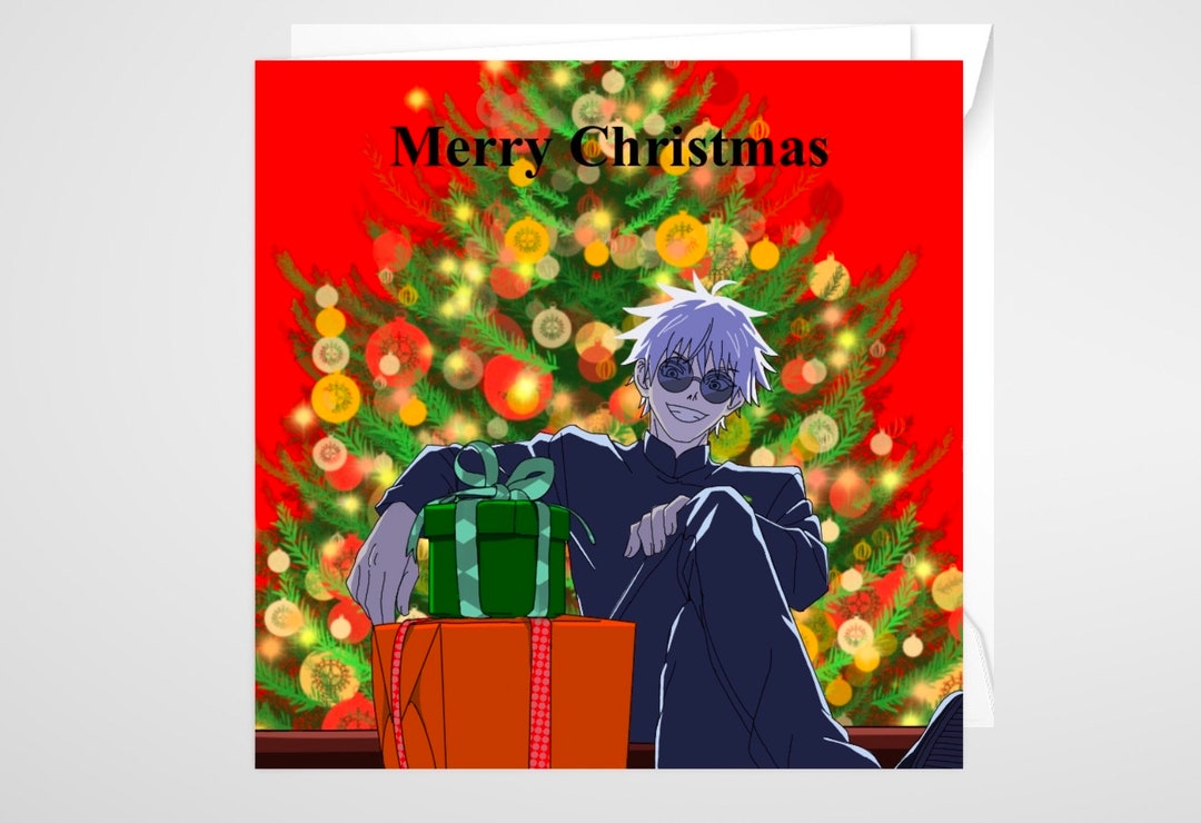 Anime Christmas Cards Jujutsu Kaisen: Satoru Gojo - Etsy