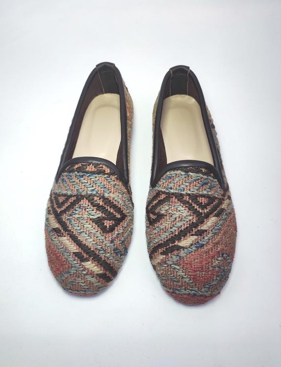 Designer Brown Loafers with Patterned Fabric The Fitz Loafer in Brown Check | TAFT main image 2