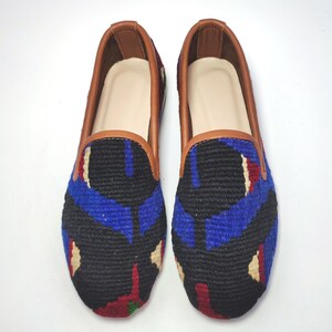 37EU/7US/5UK Women Kilim shoes, Women Shoes, Turkish Vintage Kilim Loafer, One of a Kind Women Loafer