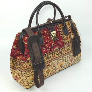Bolso de mujer, bolso con asa de alfombra, bolso de mano turco vintage, bolso único, bolso étnico, estilo bohemio.