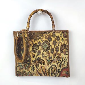 Briefcase, Original Vintage Handknotted carpet Adjustable strap Crossbody Bag, Rug Laptop bag, One of a kind vintage carpet bag