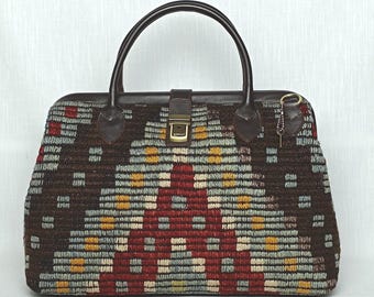 Carpet Bag, Kilim Rug Bag, Boho Style Bag, Handmade Bag,Kilim Tote Bag, Kilim Purse
