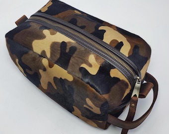Handcrafted Leather Dopp Kit: leather Toiletry bags, Travel Case
