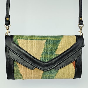 Carteira feminina, bolsa crossbody Kilim vintage, carteira única, estilo Boho, bolsa crossbody feminina Kilim feita à mão, bolsa Kilim
