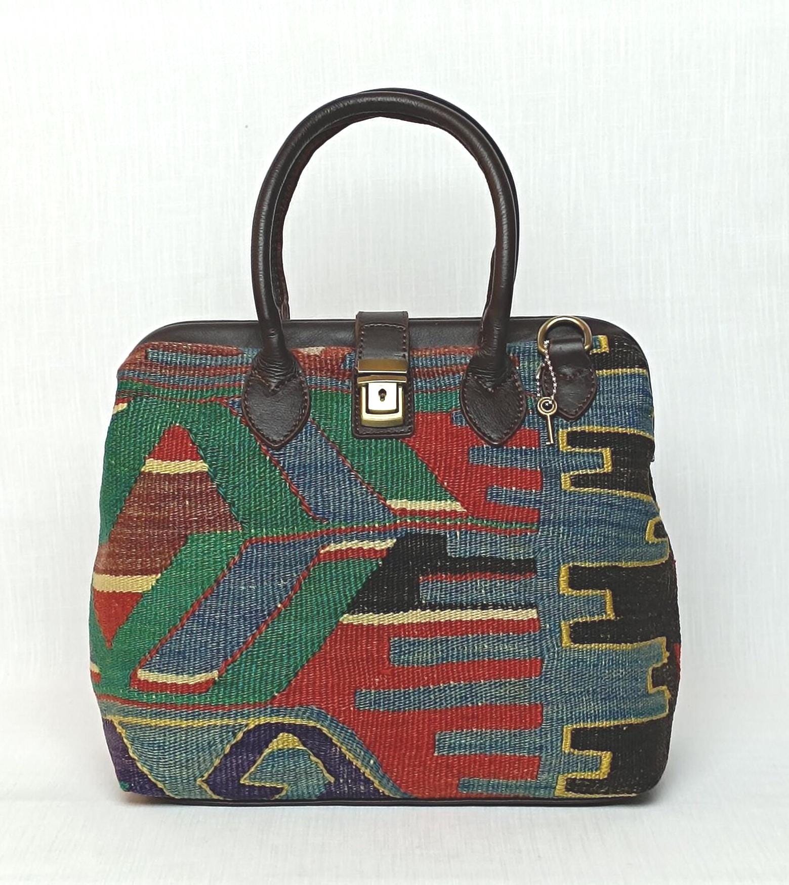 Turkish Kilim Handbag - Etsy
