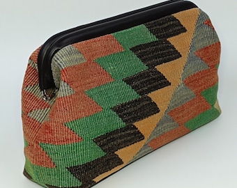 pochette kilim, sac de soirée Vinatge Kilim, sac à main Kilim, sac bohème, style occidental, mode bohème