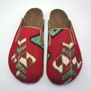 45EU/ 12US/ 11UK Men kilim Clogs, Handwoven Vintage Kilim Clogs, light weight foam sole clogs, One of a Kind Kilim Clogs, Comfy Clogs