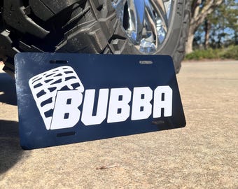 Bubba Rig License plate Squatted truck/License plate/Front tags