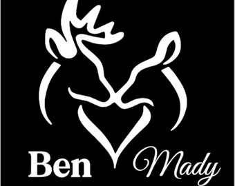 Custom Couple decal /Truck decal/Car decal/Couple decal