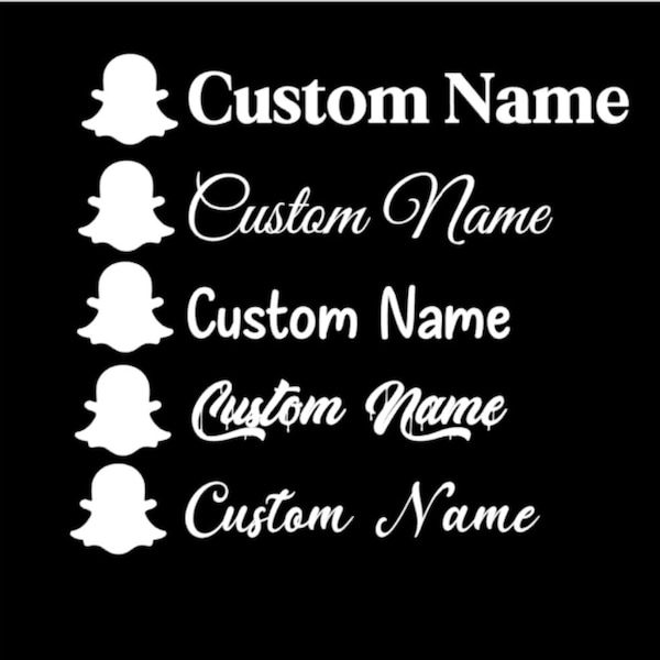 Custom SnapChat Decal /Truck decal/Car decal/Squatted Truck decal