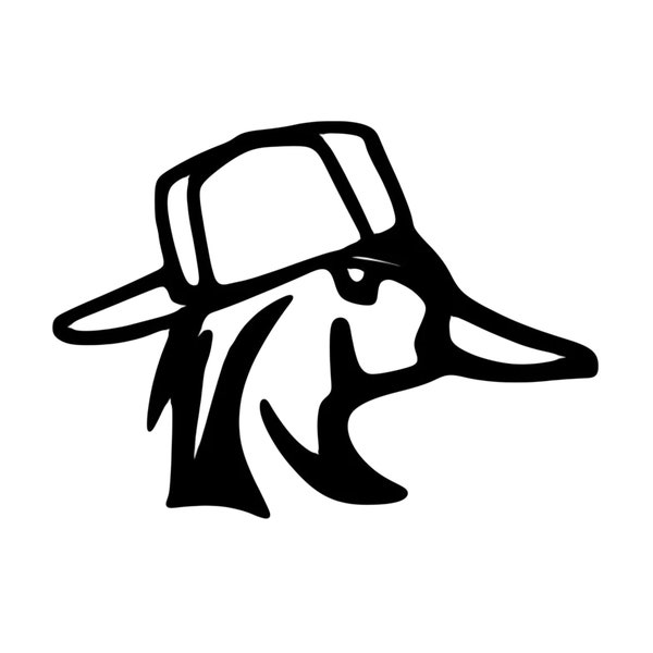 Duck Backwards Hat Decal /Truck decal/Car decal/Squatted Truck decal