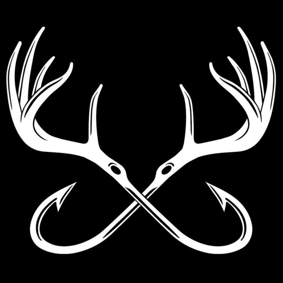 Hunting And Fishing Decal/Truck decal/Car decal/Squatted Truck decal
