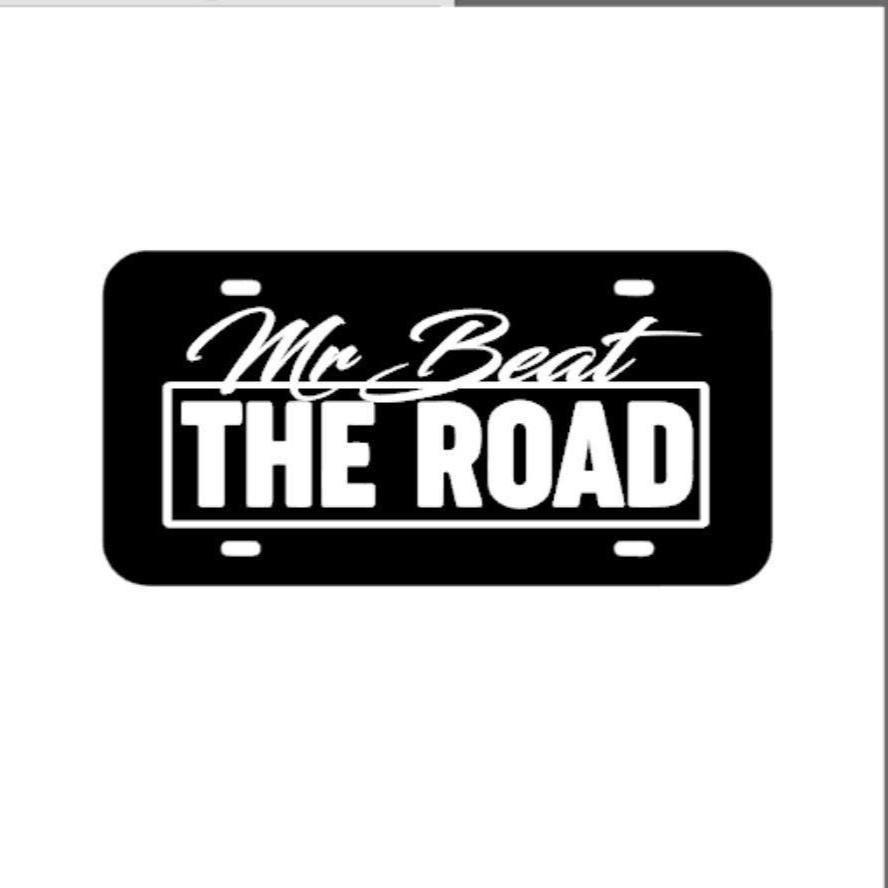 Mr Beat The Road License Plate Truck License Plate/Decals