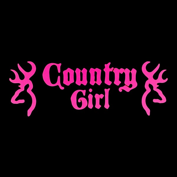 Country girl Decal /Truck decal/Car decal/Squatted Truck decal