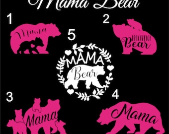 Mama Bear Decal /Truck decal/Car decal/Mama Decal