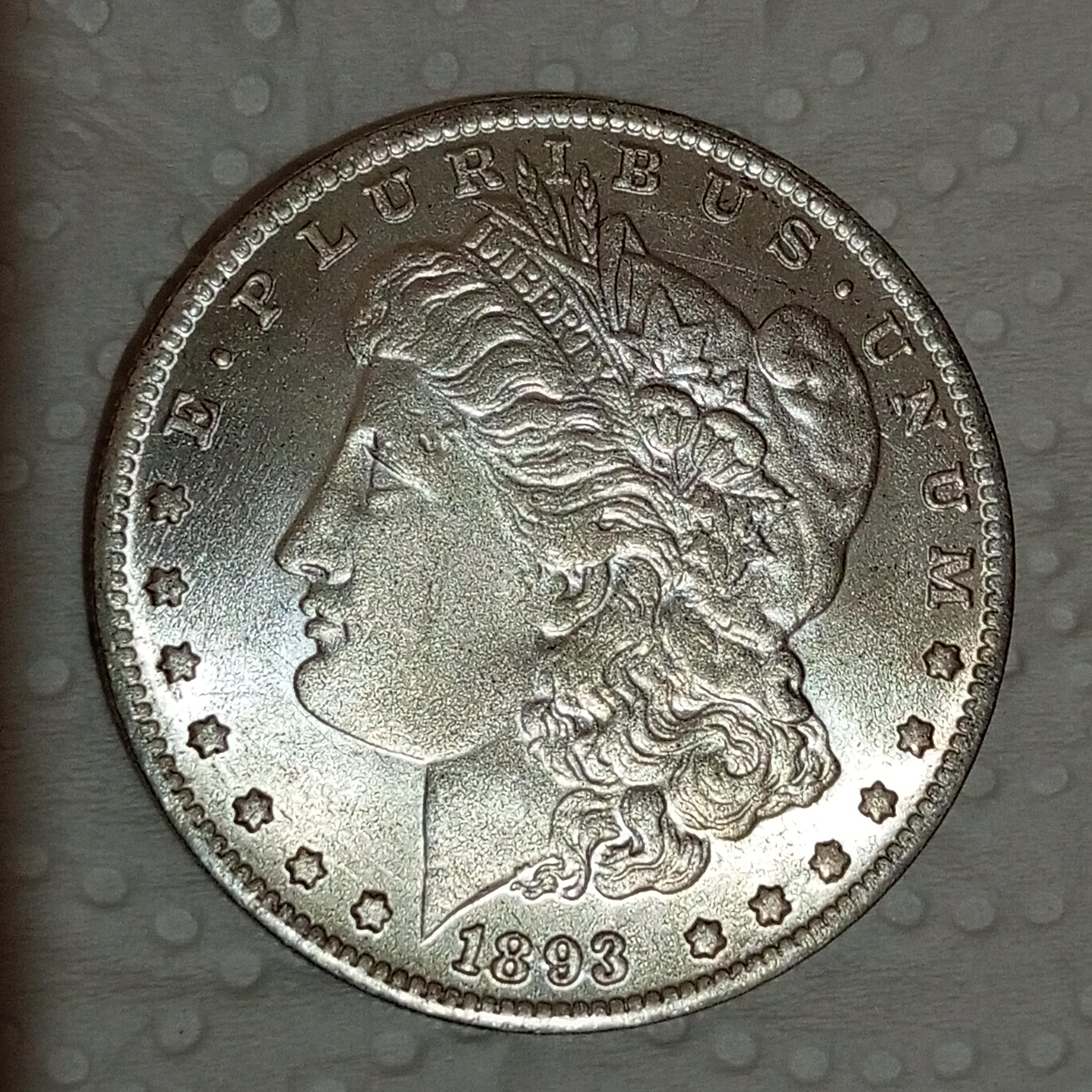 1893-S Morgan Silver Dollar - Rare Coin for Collectors, commemorative coin Ideal for Gifts & Antique Coin Collections "COPY COIN"