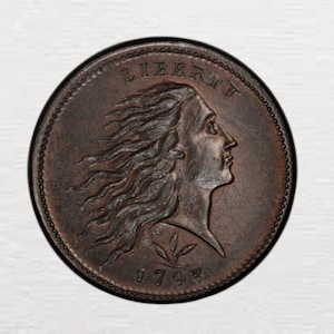 1793 WREATH Leaf -Flowing Hair Large Cent-Rare Coin for Collectors, commemorative coin Ideal for Gifts & Antique Collections "COPY COIN"