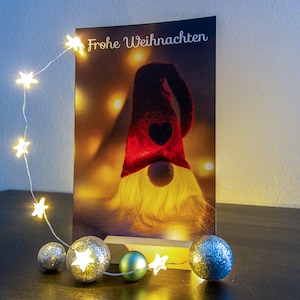 Weihnachtskarte - Frohe Weihnachten - Merry Christmas - Weihnachtsgeschenk - Weihnachtsgeschenk - Geschenk für Sie, Frau, Freundin - Karte