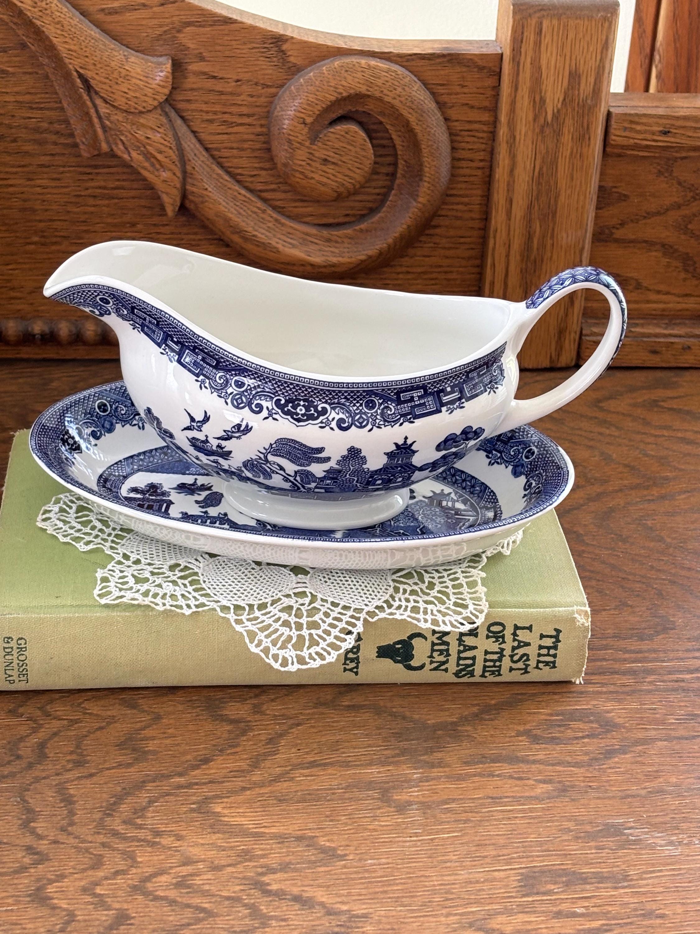 Johnson Brothers Willow Blue Dinnerware Set - Etsy