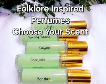 Folklore Inspired Fragrances | 10mL Roll On Fragrance | CHOOSE YOUR SCENT! - Charybdis, Medusa, Succubus, Lilith, etc