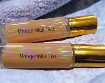 Mango Milk Tea Perfume - juicy mango, half and half, and sweet honey boba notes