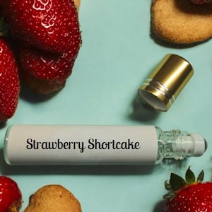 Strawberry Shortcake Perfume - sweet strawberry, vanilla cream, sweet sugar, rhubarb, butter frosting, and caramel notes