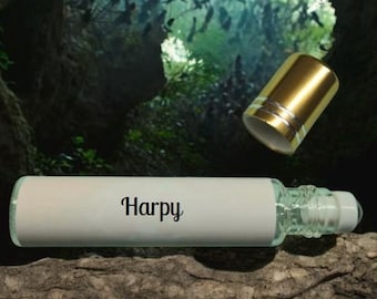 Harpy | Lore Inspired Perfume - bergamot, sandalwood, oakmoss, clementine, grapefruit, jasmine, rose, and patchouli.