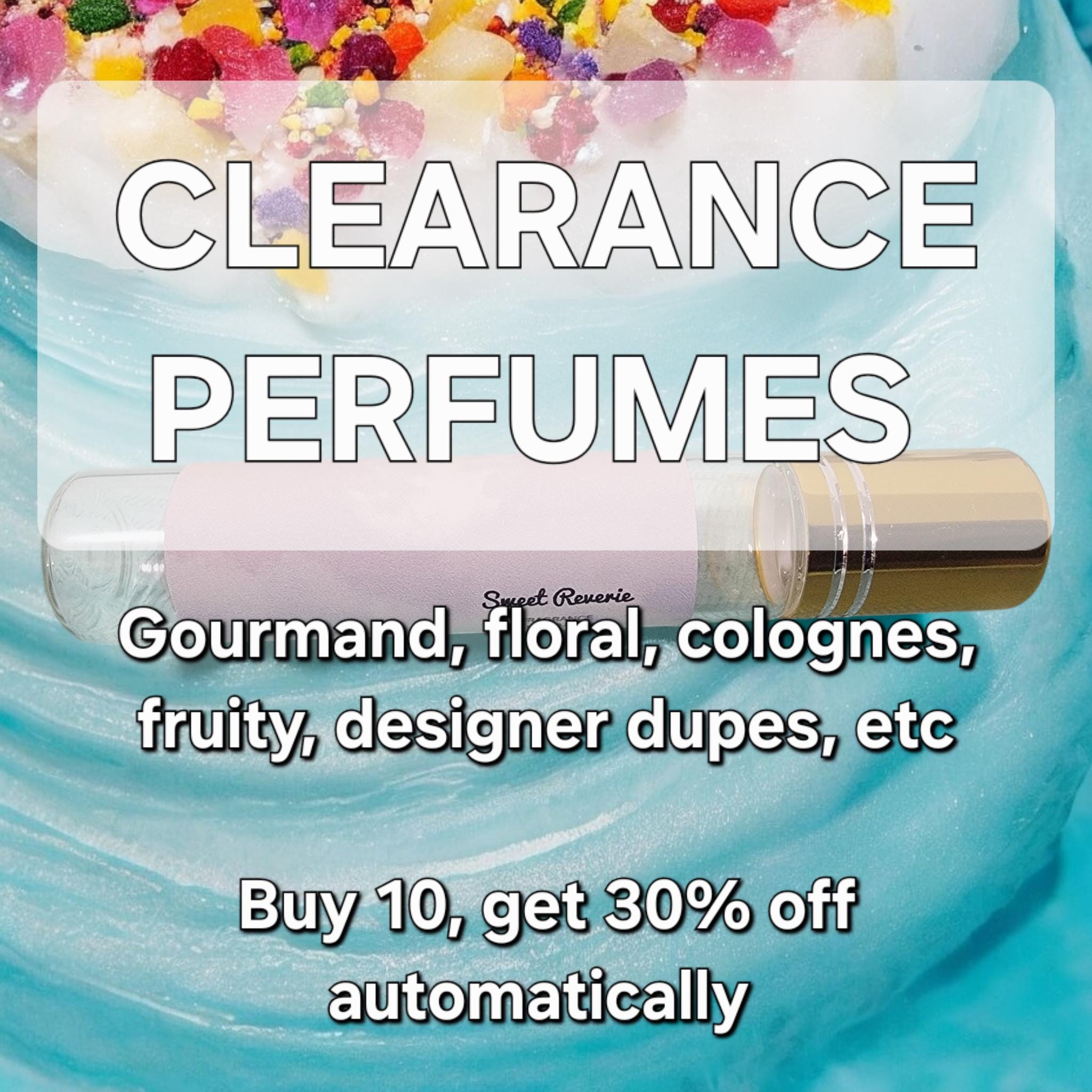 CLEARANCE PERFUME & COLOGNE 10mL Roller Bottles  - Choose Your Scent (fruity, bakery, designer dupes, florals, masculine, etc)