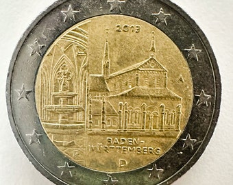 Moneda de 2 Euros Monasterio de Maulbronn Baden Württemberg 2013 A