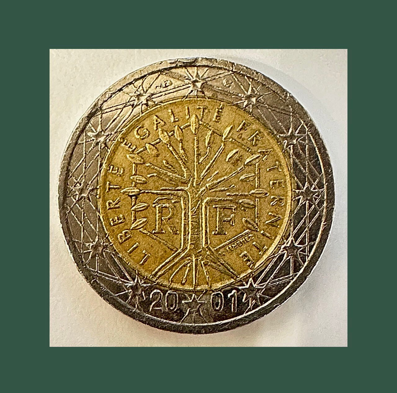 2 Euro Münze 2001 Liberte Egalite Fraternite 2 Euro Coin France Liberte Egalite Fraternite 2001 Rare - Etsy